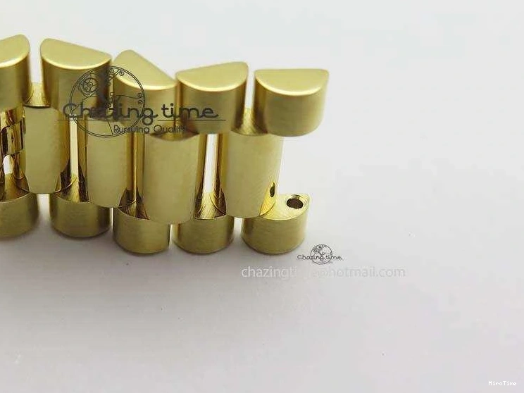 MiroTime 0219 DayDate 40mm BP-Maker 228238 YG Wrapped Gold Roman Dial (Fluted Bezel) On YG Bracelet ETA Attractive 3848